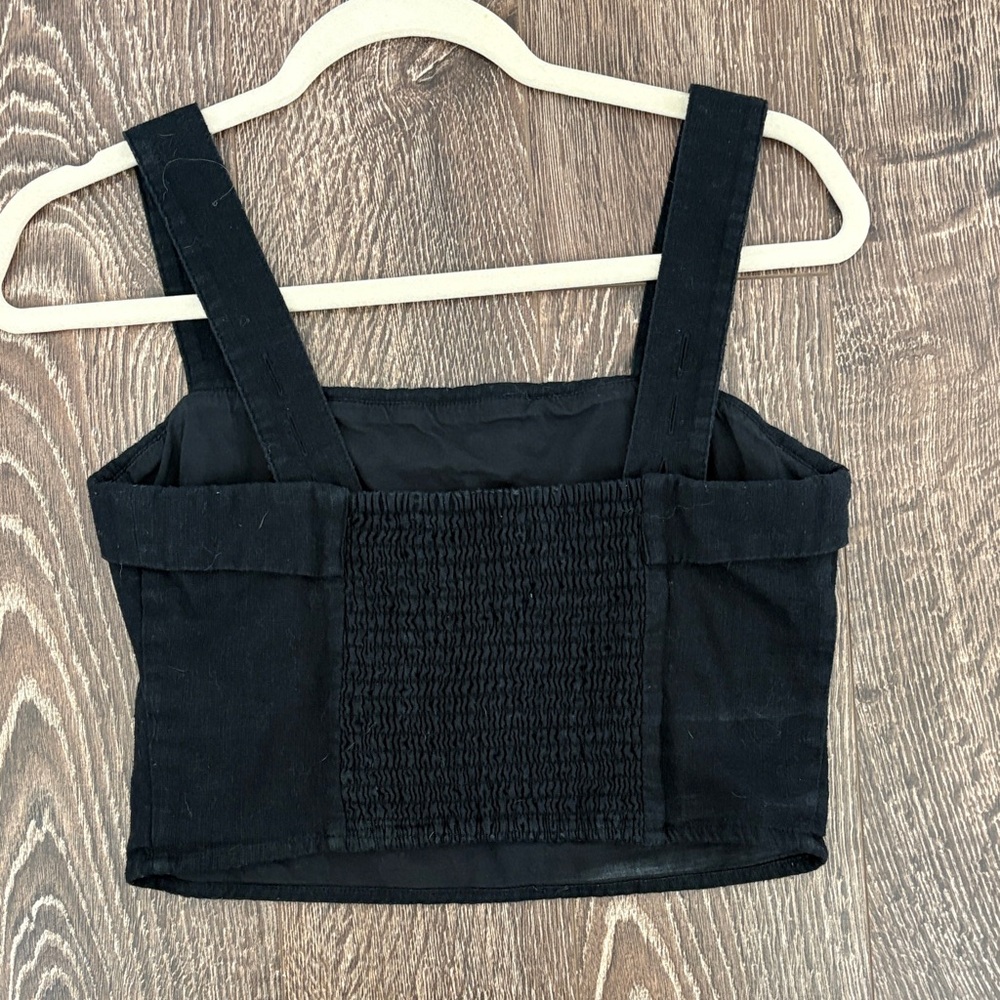 Abercrombie & Fitch Black Crop Top